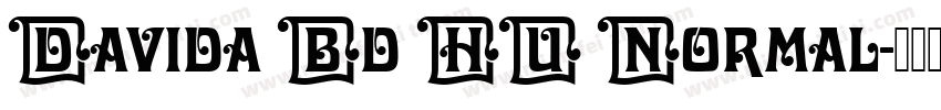 Davida Bd HU Normal字体转换